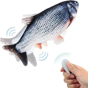 Remote Control Cat Toy - Interactive Catnip Toys for Indoor Cats | 11" Realistic Electric Flopping Fish Kiten Kicker Toy, Automatic Moving Floppy Fish for Bored Kitten and Small Dogs Remote Control Cat Toy - Interactive Catnip Toys for Indoor Cats | 11" Realistic Electric Flopping Fish Kiten Kicker Toy, Automatic Moving Floppy Fish for Bored Kitten and Small Dogs