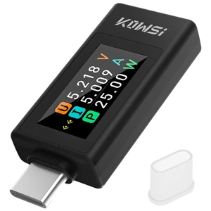 4-30V 0-8A USB C Tester Digital Multimeter, Voltage and Current Tester Meter Voltmeter Power Bank Capacity USB Cable Charger Detector with ManualKWS-1902L Black 4-30V 0-8A USB C Tester Digital Multimeter, Voltage and Current Tester Meter Voltmeter Power Bank Capacity USB Cable Charger Detector with ManualKWS-1902L Black