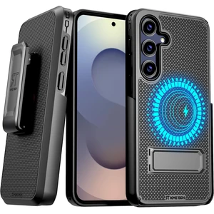 Designed for Samsung Galaxy S26 Case with Belt Clip Holster | Rugged Cover with Strong Magnet & Kickstand Heavy Duty Combo - Black Designed for Samsung Galaxy S26 Case with Belt Clip Holster | Rugged Cover with Strong Magnet & Kickstand Heavy Duty Combo - Black