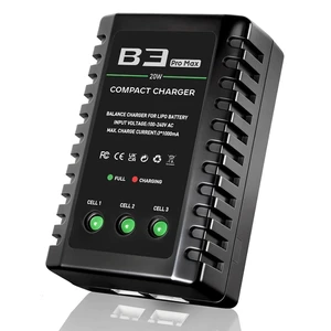 LiPo Battery Charger 2S 3S Balance Charger for 7.4V 11.1V RC Toy & Model | 2-3S Compact Charger for 7.4-11.1V RC LiPo Batteries with Smart Chip, Extend Battery Life LiPo Battery Charger 2S 3S Balance Charger for 7.4V 11.1V RC Toy & Model | 2-3S Compact Charger for 7.4-11.1V RC LiPo Batteries with Smart Chip, Extend Battery Life