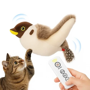 Flying Bird Cat Toy Remote Control, Flapping Wings & Chirping Sound (Not Flying), USB Rechargeable Motion Toy for Indoor Cats Flying Bird Cat Toy Remote Control, Flapping Wings & Chirping Sound (Not Flying), USB Rechargeable Motion Toy for Indoor Cats