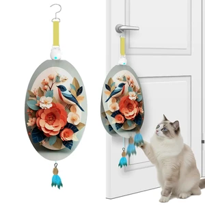 Interactive Cat Toys for Indoor Cats, Automatic Concealed Hide and Seek Hanging Feather Cat Toy, Rechargeable Motion-Activated Enrichment Toys for Bored Adult Cats (Bird & Flowers Pattern Interactive Cat Toys for Indoor Cats, Automatic Concealed Hide and Seek Hanging Feather Cat Toy, Rechargeable Motion-Activated Enrichment Toys for Bored Adult Cats (Bird & Flowers Pattern