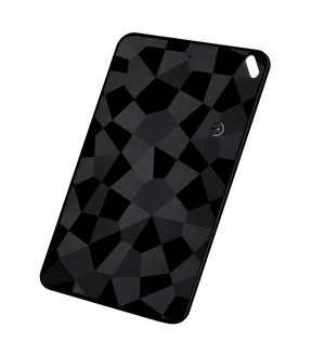 Ultra-Thin Smart Tracking Card, iOS and Android Compatible, Bluetooth Wireless Rechargeable, Water Resistant, Wallet Finder with Geometric Black Design Ultra-Thin Smart Tracking Card, iOS and Android Compatible, Bluetooth Wireless Rechargeable, Water Resistant, Wallet Finder with Geometric Black Design