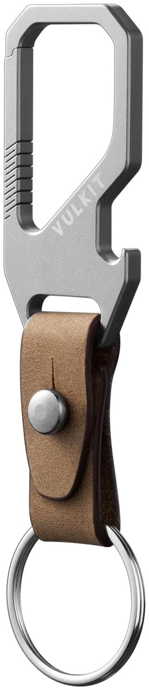 Titanium Key Keeper Genuine Leather Belt Loop Keychain, Bottle Opener Keychain, EDC Carabiner Key Holder Titanium Key Keeper Genuine Leather Belt Loop Keychain, Bottle Opener Keychain, EDC Carabiner Key Holder