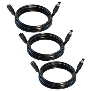 DC Power Extension Cable, 5.5mm x 2.5mm, 9.8FT, 3-Pack | DC5525 Male to Female, 12V DC Extension Cable, 18AWG,For CCTV Surveillance Camera DC Power Extension Cable, 5.5mm x 2.5mm, 9.8FT, 3-Pack | DC5525 Male to Female, 12V DC Extension Cable, 18AWG,For CCTV Surveillance Camera
