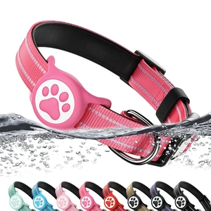 Premium Airtag Dog Collarwith IP68 Waterproof AirTag Holder,Hotpink,S | Soft,Breathable,Nylon Padded,Reflective,Ultra-Durable Buckle,Adjustable,Comfortable for Small Medium Large Dogs Premium Airtag Dog Collarwith IP68 Waterproof AirTag Holder,Hotpink,S | Soft,Breathable,Nylon Padded,Reflective,Ultra-Durable Buckle,Adjustable,Comfortable for Small Medium Large Dogs