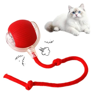 Cat Toy, 360° Automatic Rolling Smart Pet Ball Toys, Motion-Activated, Rechargeable, Four Modes, Three Speed Adjustment, Solve Your Cat's Boredom in Seconds (Red) Cat Toy, 360° Automatic Rolling Smart Pet Ball Toys, Motion-Activated, Rechargeable, Four Modes, Three Speed Adjustment, Solve Your Cat's Boredom in Seconds (Red)