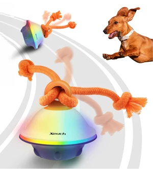 Smart Interactive Dog Toys, Automatic Moving and Rolling Dogs Ball with Rope, Motion-Activated Squeaky Ball for Small Medium Dogs for Boredom, RGB Lights, Stimulating Sound, Voice Recording Smart Interactive Dog Toys, Automatic Moving and Rolling Dogs Ball with Rope, Motion-Activated Squeaky Ball for Small Medium Dogs for Boredom, RGB Lights, Stimulating Sound, Voice Recording