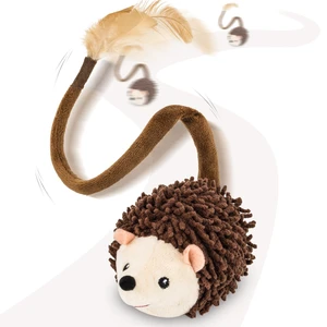 Interactive Hedgehog Cat Toy 360° Rolling & Spin with Soft Plush Tail for Indoor Cats Smart Motion Sensor, Realistic Squeak, Rechargeable Plush Kitten Toy (Brown) Interactive Hedgehog Cat Toy 360° Rolling & Spin with Soft Plush Tail for Indoor Cats Smart Motion Sensor, Realistic Squeak, Rechargeable Plush Kitten Toy (Brown)