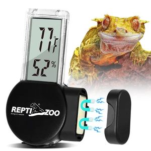Magnetic Reptile Thermometer and Humidity Gauge, Digital LCD Temperature Humidity Monitor, Tank Terrarium Temp and Humidity Meter Accessories for Bearded Dragon, Snake, Hermit Crabs, Gecko Magnetic Reptile Thermometer and Humidity Gauge, Digital LCD Temperature Humidity Monitor, Tank Terrarium Temp and Humidity Meter Accessories for Bearded Dragon, Snake, Hermit Crabs, Gecko