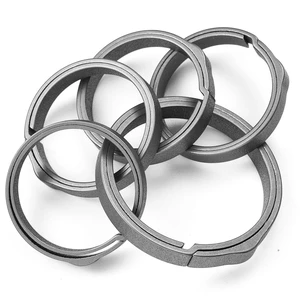 Titanium Key Chain Rings, Heavy Duty Keychain Rings | Split Keyring for Car Keys, Dog Tags,Carabiner Titanium Key Chain Rings, Heavy Duty Keychain Rings | Split Keyring for Car Keys, Dog Tags,Carabiner