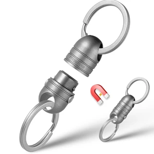 Titanium Quick Release Keychain,Detachable Pull Apart Key Chain Rings | Retractable Car Key Chain Holder for Men Women Titanium Quick Release Keychain,Detachable Pull Apart Key Chain Rings | Retractable Car Key Chain Holder for Men Women