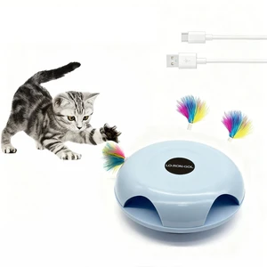 Interactive Whack-a-Mole Cat Toy Automatic Mushroom Feather Pop-Up Play Toy for Cats, Cognitive Stimulation & Exercise, Durable Pet Entertaining Game (Blue) Interactive Whack-a-Mole Cat Toy Automatic Mushroom Feather Pop-Up Play Toy for Cats, Cognitive Stimulation & Exercise, Durable Pet Entertaining Game (Blue)