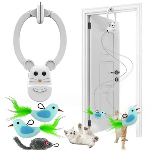 Interactive Cat Toys for Indoor Cats, Automatic Flying Bird Feather Wand Toy for Chase Exercise Enrichment, Rechargeable Durable Safe Hanging Cat Toy for Bored Kittens & Adult Cats Interactive Cat Toys for Indoor Cats, Automatic Flying Bird Feather Wand Toy for Chase Exercise Enrichment, Rechargeable Durable Safe Hanging Cat Toy for Bored Kittens & Adult Cats