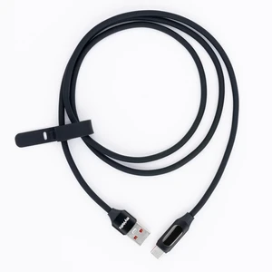 Step Up USB-A to USB-C PD Cable with LCD Power Meter, Liquorice Black Step Up USB-A to USB-C PD Cable with LCD Power Meter, Liquorice Black
