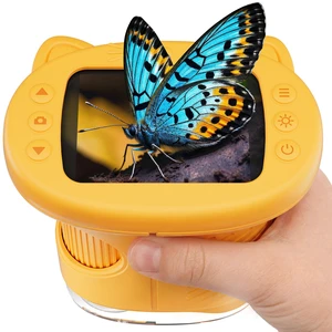 1000X Digital Microscope for Kids Handheld, 4K 2.4" IPS Screen Portable Mini Pocket Microscope 2MP Camera, STEM Educational Toy Birthday for Boys Girls Ages 3-6 6-12,Yellow 1000X Digital Microscope for Kids Handheld, 4K 2.4" IPS Screen Portable Mini Pocket Microscope 2MP Camera, STEM Educational Toy Birthday for Boys Girls Ages 3-6 6-12,Yellow