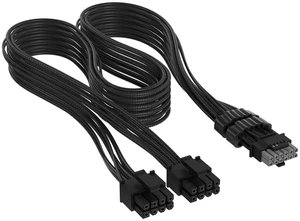 Elite Premium Type 4 Individually Sleeved 2X 8-Pin to PCIe 12V-2x6 600W PSU Cable Triple-Mesh Paracord Sleeve, Low-Profile Cable Combs, Compatible Type 4 PSUs Black Elite Premium Type 4 Individually Sleeved 2X 8-Pin to PCIe 12V-2x6 600W PSU Cable Triple-Mesh Paracord Sleeve, Low-Profile Cable Combs, Compatible Type 4 PSUs Black