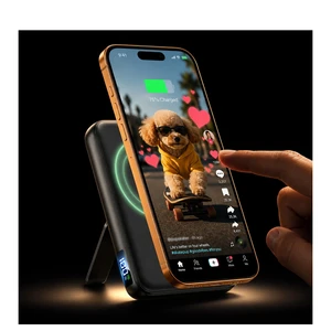 Portable Charger 12000mAh, Foldable Stand, for Magsafe Power Bank | Flight-Safe, 22.5W Fast USB-C & Magnetic Wireless, Power 3 Devices, LED Display, for iPhone 17/16/15/14/13/12, Travel/Cruises Portable Charger 12000mAh, Foldable Stand, for Magsafe Power Bank | Flight-Safe, 22.5W Fast USB-C & Magnetic Wireless, Power 3 Devices, LED Display, for iPhone 17/16/15/14/13/12, Travel/Cruises