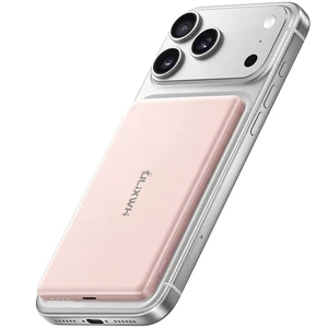 Ultra-Slim 5000mAh Magnetic Wireless Power Bank for iPhone | Fast Portable Charger with USB C Charging, for MagSafe Battery Pack for 17/16/15/14/13/12 Series, Travel Essentials, Pink Ultra-Slim 5000mAh Magnetic Wireless Power Bank for iPhone | Fast Portable Charger with USB C Charging, for MagSafe Battery Pack for 17/16/15/14/13/12 Series, Travel Essentials, Pink