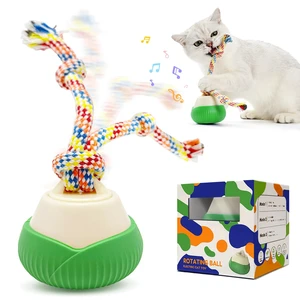 Interactive Cat Toy, 360° Rotating Automatic Moving cat Toys, Voice Recordable Auto Rolling Pet Toy with LED Sound & Music, Rechargeable Interactive Cat Toys for Indoor Cats & Small Dogs (Green) Interactive Cat Toy, 360° Rotating Automatic Moving cat Toys, Voice Recordable Auto Rolling Pet Toy with LED Sound & Music, Rechargeable Interactive Cat Toys for Indoor Cats & Small Dogs (Green)