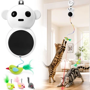 Interactive Cat Toy for Indoor Cats: Automatic Door Mounted Flying Bird Toy | Automatic Hanging cat toy with flying bird attachment, dual speeds, and self-play design for kittens and adult cats Interactive Cat Toy for Indoor Cats: Automatic Door Mounted Flying Bird Toy | Automatic Hanging cat toy with flying bird attachment, dual speeds, and self-play design for kittens and adult cats