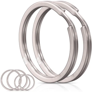 Titanium Split Key Rings, 6-Pack, Assorted Sizes, Natural Color, Premium Non-Magnetic Titanium Titanium Split Key Rings, 6-Pack, Assorted Sizes, Natural Color, Premium Non-Magnetic Titanium