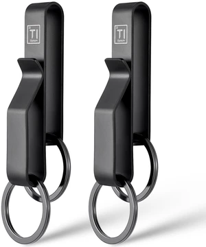 Titanium Duty Belt Key Holder Keychain Waistband Clip (2pcs Black) | easy to attach to a belt,hold multiple keys Titanium Duty Belt Key Holder Keychain Waistband Clip (2pcs Black) | easy to attach to a belt,hold multiple keys