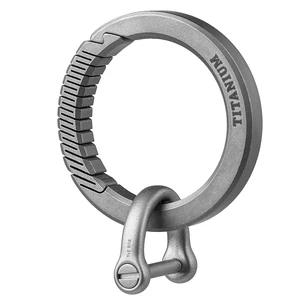 Titanium Carabiner Key Ring Clip,D Rings Keychain Grey | Quick Release Keychain,,Key Chain Clip For Men Women Titanium Carabiner Key Ring Clip,D Rings Keychain Grey | Quick Release Keychain,,Key Chain Clip For Men Women