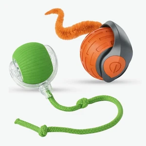 Interactive Cat Ball Toy Smart Rolling Pet Ball with Obstacle Avoidance, USB Rechargeable, Cord Tail Design Fun Enrichment Toy for Indoor Cats & Small Dogs (Orange + Green) Interactive Cat Ball Toy Smart Rolling Pet Ball with Obstacle Avoidance, USB Rechargeable, Cord Tail Design Fun Enrichment Toy for Indoor Cats & Small Dogs (Orange + Green)