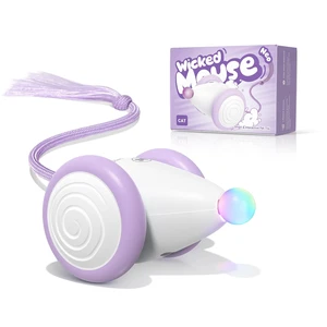 Interactive Cat Toys for Indoor Cats - Automatic Moving Kitten Toys, Wicked Mouse Neo Cat Toy with Tail & Lights, Pet Cat Supplies, Rechargeable Cat Toys for Bored Indoor Adult Cats, Purple Interactive Cat Toys for Indoor Cats - Automatic Moving Kitten Toys, Wicked Mouse Neo Cat Toy with Tail & Lights, Pet Cat Supplies, Rechargeable Cat Toys for Bored Indoor Adult Cats, Purple