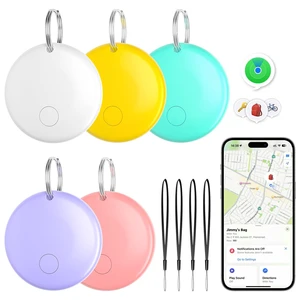 Air Tracker Tags 5 Pack for Find My, 2026 Upgraded with IP68 Waterproof Item Finder with Left-Behind Alert, Small Size 5 Colors for Keys, Luggage, Backpack, Wallet. iOS Only. Air Tracker Tags 5 Pack for Find My, 2026 Upgraded with IP68 Waterproof Item Finder with Left-Behind Alert, Small Size 5 Colors for Keys, Luggage, Backpack, Wallet. iOS Only.