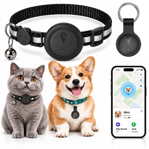 Pet GPS Tracker for Cats & Dogs, Mini Dog Tracker Collar, No Monthly Fee, Works with Apple Find My, IP68 Waterproof Pet Finder Tag, Location Tracking, Anti-Lost Device, Black Pet GPS Tracker for Cats & Dogs, Mini Dog Tracker Collar, No Monthly Fee, Works with Apple Find My, IP68 Waterproof Pet Finder Tag, Location Tracking, Anti-Lost Device, Black