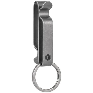 KM00 Titanium Belt Loop Keychain Clip (Stonewashed) | Double Side Quick Release Key Holder with Detachable Key Ring KM00 Titanium Belt Loop Keychain Clip (Stonewashed) | Double Side Quick Release Key Holder with Detachable Key Ring