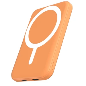 for MagSafe Power Bank 5000mAh, Ultra-Slim Magnetic Portable Charger | 20W PD Fast Charging, Travel Essentials with USB-C Cable, Wireless Battery Pack for iPhone 17/16/15/14/13/12 Series-Orange for MagSafe Power Bank 5000mAh, Ultra-Slim Magnetic Portable Charger | 20W PD Fast Charging, Travel Essentials with USB-C Cable, Wireless Battery Pack for iPhone 17/16/15/14/13/12 Series-Orange