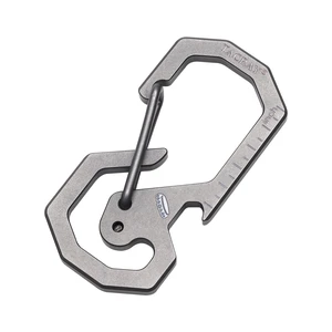 Compact Carabiner Keychain Clip, Titanium EDC key holder, Anti-Lost Keychain Hook, Multi-tool Bottle Opener Keychain, Quick Released Backpack Clasp Compact Carabiner Keychain Clip, Titanium EDC key holder, Anti-Lost Keychain Hook, Multi-tool Bottle Opener Keychain, Quick Released Backpack Clasp