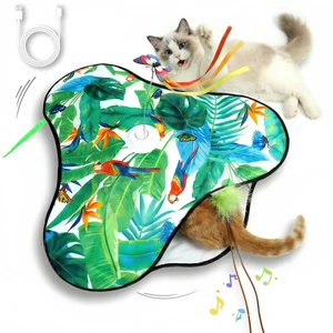 Cat Toys Interactive Rechargeable,Moving Concealed Feathers(Green) | Real Mouse Squeaky,Touch Activated Cat Kitten Toy Exercise Toys for Indoor Bored Adult Cats Cat Toys Interactive Rechargeable,Moving Concealed Feathers(Green) | Real Mouse Squeaky,Touch Activated Cat Kitten Toy Exercise Toys for Indoor Bored Adult Cats
