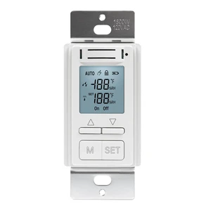 Smart Humidity Sensor Switch, Auto Bathroom Fan Control with Real-Time LCD Display, for Bathroom Basement Garage Moisture Protection, Neutral Wire Required Smart Humidity Sensor Switch, Auto Bathroom Fan Control with Real-Time LCD Display, for Bathroom Basement Garage Moisture Protection, Neutral Wire Required