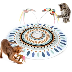 Cat Toys Chargeable, 3in1 Hide and Seek for Kittens, Interactive Automatic Play, Fluttering Butterfly, Moving Wand Feather, Indoor Kitty Exercise 22.8 Inch Cover for All Breeds Cat Toys Chargeable, 3in1 Hide and Seek for Kittens, Interactive Automatic Play, Fluttering Butterfly, Moving Wand Feather, Indoor Kitty Exercise 22.8 Inch Cover for All Breeds