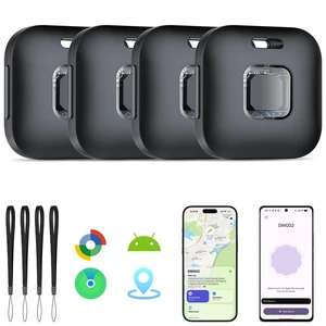 Air Tracker Tags-4 Pack for iOS & Android, Smart Tag for Key, Bag, Pet Dual System Luggage Tracker Compatible with Apple Find My & Google Find Hub App, Bluetooth Key Finder Replaceable Battery Air Tracker Tags-4 Pack for iOS & Android, Smart Tag for Key, Bag, Pet Dual System Luggage Tracker Compatible with Apple Find My & Google Find Hub App, Bluetooth Key Finder Replaceable Battery