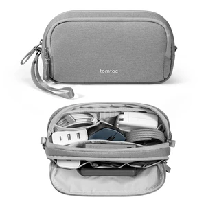 Electronic Organizer Travel Case, Dual Compartment Tech Organization | Water Resistant Cable Pouch Storage Bag for Charger, Cord, Phone, Hard Drive, Power Bank, Accessories Travel Essentials Electronic Organizer Travel Case, Dual Compartment Tech Organization | Water Resistant Cable Pouch Storage Bag for Charger, Cord, Phone, Hard Drive, Power Bank, Accessories Travel Essentials