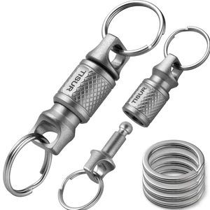 Titanium Quick Release Keychain,Detachable Pull Apart Key Chain Rings | Retractable Car Key Chain Holder for Men Women Titanium Quick Release Keychain,Detachable Pull Apart Key Chain Rings | Retractable Car Key Chain Holder for Men Women