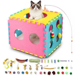 41 Pcs Interactive Cat Toys for Indoor Cats, Kitten Toys | with Soft Pillow, Catnip Toys, Chew Rope, Feather Wand, Springs, Balls, Cat Gifts 41 Pcs Interactive Cat Toys for Indoor Cats, Kitten Toys | with Soft Pillow, Catnip Toys, Chew Rope, Feather Wand, Springs, Balls, Cat Gifts
