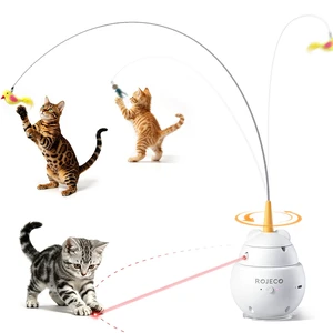 2-in-1 Cat Laser Toy, Flying Bird Interactive Toy for Indoor Cats | 360° Auto Rotation,3 Play Modes,Independently Controlled Laser,Replaceable Bird Accessory,Engaging Play For Bored Indoor Cats 2-in-1 Cat Laser Toy, Flying Bird Interactive Toy for Indoor Cats | 360° Auto Rotation,3 Play Modes,Independently Controlled Laser,Replaceable Bird Accessory,Engaging Play For Bored Indoor Cats