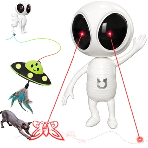 Laser Cat Toys for Indoor Cats, 2 in 1 Interactive Automatic Dual Laser & Catnip UFO Dangler for Kitten Toys, Truly Random Trajectory Radar Motion-Activated, Rechargeable 4 Modes, Clamp Design Laser Cat Toys for Indoor Cats, 2 in 1 Interactive Automatic Dual Laser & Catnip UFO Dangler for Kitten Toys, Truly Random Trajectory Radar Motion-Activated, Rechargeable 4 Modes, Clamp Design
