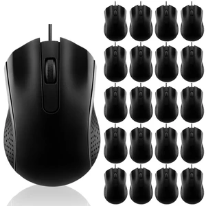 20 Pcs Wired USB Computer Mouse Bulk, 3-Button Corded for PC | Plug and Play USB, Textured Grip, Perfect for Office School Home Bulk Supply, Works with Laptop Desktop Computer 20 Pcs Wired USB Computer Mouse Bulk, 3-Button Corded for PC | Plug and Play USB, Textured Grip, Perfect for Office School Home Bulk Supply, Works with Laptop Desktop Computer