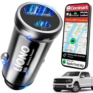 Car GPS Tracker & Charger with Built-in Rechargeable Battery | Hidden Car Tracker for Anti-Theft & Parking Location, for Family& Fleets, No Monthly Fee, No SIM, iOS Only Car GPS Tracker & Charger with Built-in Rechargeable Battery | Hidden Car Tracker for Anti-Theft & Parking Location, for Family& Fleets, No Monthly Fee, No SIM, iOS Only