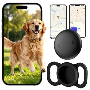 GPS Dog Tracker Collar (iOS & Android) - No Subscription Real-Time Tracking | Smart Activity Pet Finder Tag Works with Google Find Hub & Apple Find My App, Anti-Lost for Keys, Cat Kitten Items Black GPS Dog Tracker Collar (iOS & Android) - No Subscription Real-Time Tracking | Smart Activity Pet Finder Tag Works with Google Find Hub & Apple Find My App, Anti-Lost for Keys, Cat Kitten Items Black
