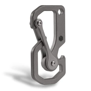 Titanium Carabiner Keychain Multitool Tool | 3-In-1 EDC Key Holder, Lightweight Carabiner for Keys, Outdoor And Daily Use Titanium Carabiner Keychain Multitool Tool | 3-In-1 EDC Key Holder, Lightweight Carabiner for Keys, Outdoor And Daily Use