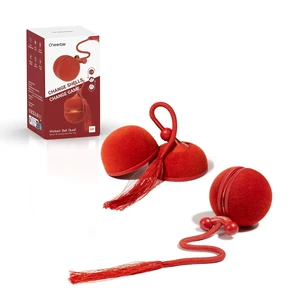 2 in 1 Interactive Cat Toys for Indoor Cats - Wicked Ball Duo2 Automatic Cat Toy, Dual Interchangeable Shells, Electric Moving Cat Ball with Tail & Chirping Sounds, Red 2 in 1 Interactive Cat Toys for Indoor Cats - Wicked Ball Duo2 Automatic Cat Toy, Dual Interchangeable Shells, Electric Moving Cat Ball with Tail & Chirping Sounds, Red