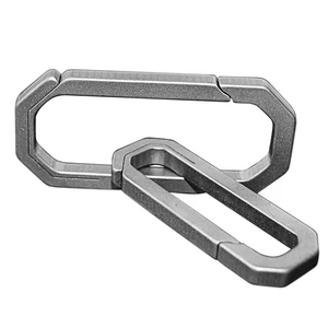 EDC Titanium Big and Small Carabiner Clip Multifunctional Keychain Quick Release Key Holder Outdoor Tools Set 2 Pack EDC Titanium Big and Small Carabiner Clip Multifunctional Keychain Quick Release Key Holder Outdoor Tools Set 2 Pack